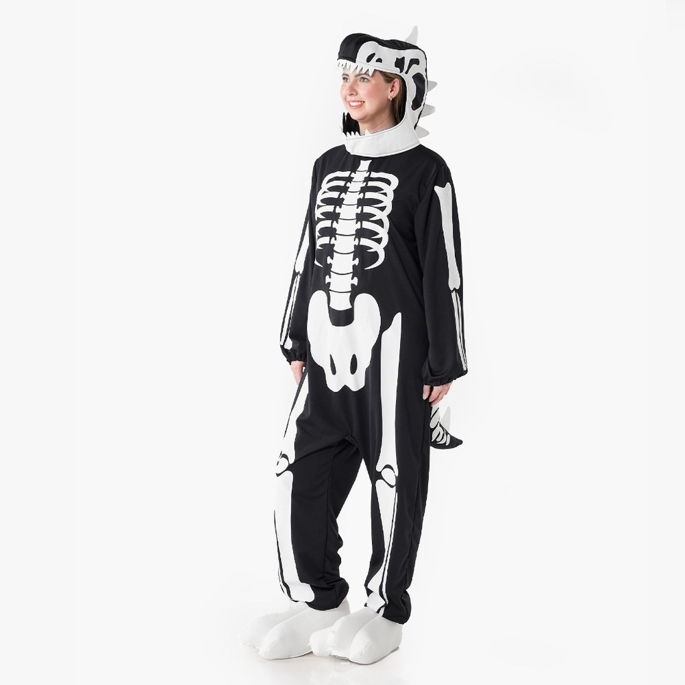 Dino Skeleton Glow-in-Dark Adult Costume (no Head)- PB